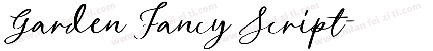 Garden Fancy Script字体转换